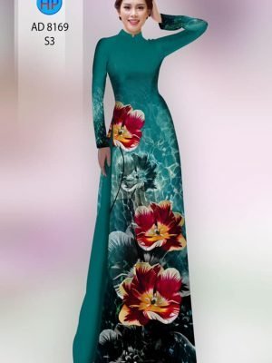 vai ao dai hoa in 3d gia re mau moi 1345274