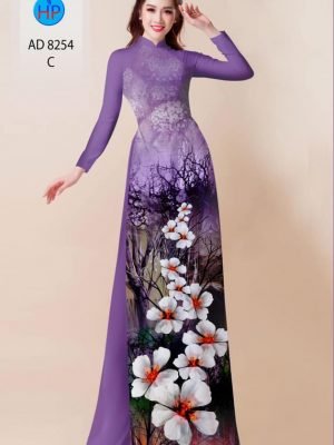 vai ao dai hoa in 3d gia re thanh lich 1196105