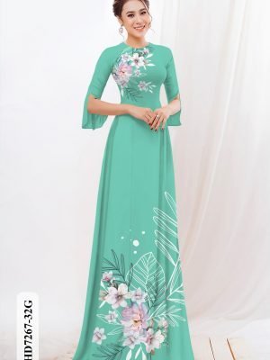 vai ao dai hoa in 3d gia re thanh lich 239259