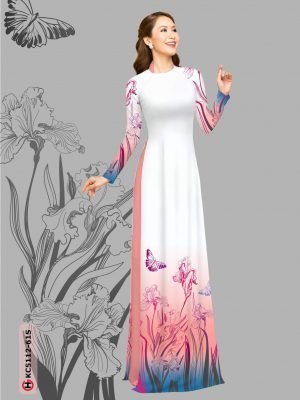 vai ao dai hoa in 3d rat duyen phong cach 579277