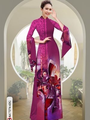 vai ao dai hoa in 3d rat duyen rat dep 1398187