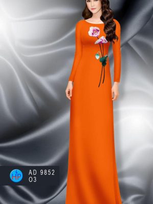 vai ao dai hoa in 3d rat re duoc tim nhieu 130076