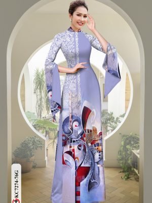 vai ao dai hoa in 3d re dang hot 189891