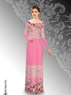 vai ao dai hoa in 3d re duoc chon nhieu 1497213