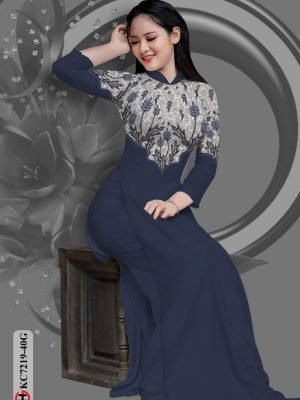 vai ao dai hoa in 3d re long lanh 15713