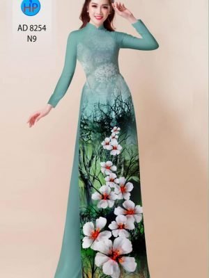 vai ao dai hoa in 3d re phong cach 796181