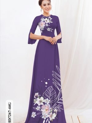 vai ao dai hoa in 3d ton dang ngoc da dang 039255