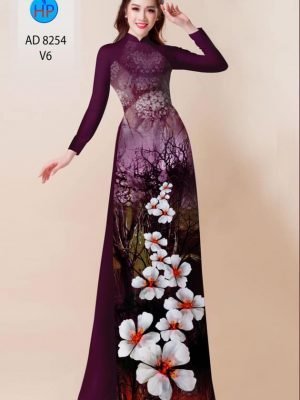 vai ao dai hoa in 3d ton dang ngoc da dang 119677