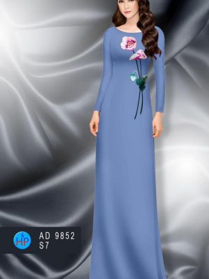 vai ao dai hoa in 3d ton dang ngoc da dang 900179