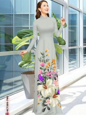 vai ao dai hoa in 3d ton dang ngoc dam tham 2079295