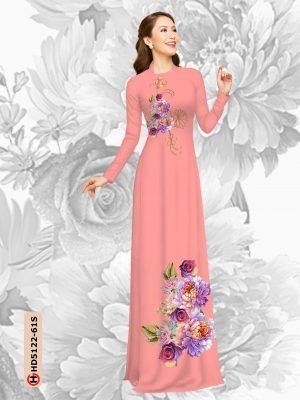 Vải áo dài hoa in 3D AD HD5122 16