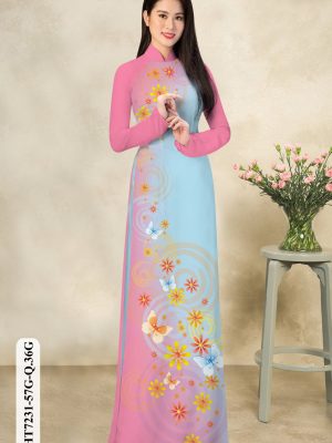 vai ao dai hoa in 3d truyen thong thanh lich 2057232