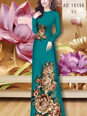 vai ao dai hoa in 3d vai ao dai my my chat luong 02245