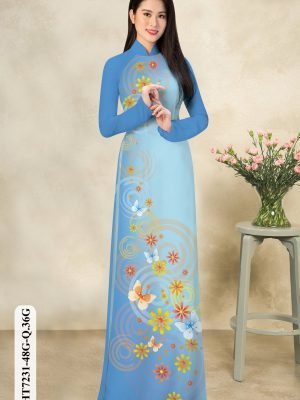 vai ao dai hoa in 3d vai ao dai my my da dang 357109