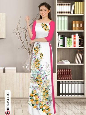 vai ao dai hoa in 3d vai ao dai my my dang hot 755297