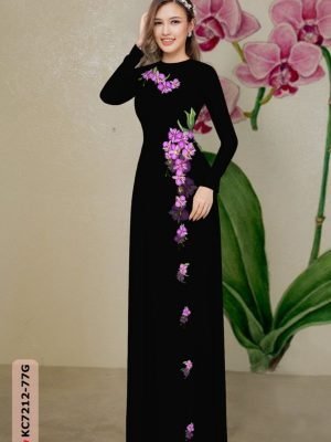 vai ao dai hoa in 3d vai ao dai my my phong cach 1049157