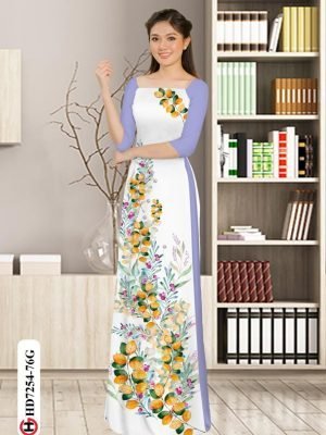 vai ao dai hoa in 3d vai ao dai my my phong cach 1555158