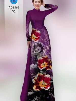 vai ao dai hoa in 3d vai ao dai my my phong cach 1745171