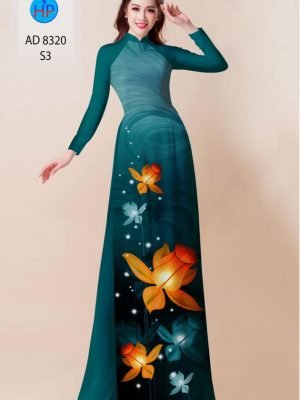 vai ao dai hoa in 3d vai ao dai my my thanh lich 747246