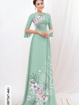 vai ao dai hoa in 3d vai ao dai my my ua chuong 23998