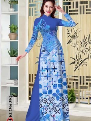 vai ao dai hoa in 3d vai ao dai my my vua ra 1290116