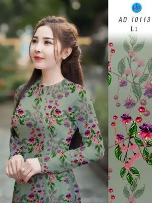 vai ao dai hoa nhi duyen dang rat dep 105542