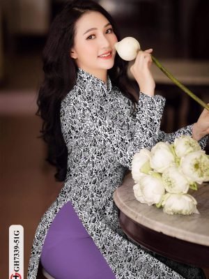 vai ao dai hoa nhi rat duyen dang hot 1045209