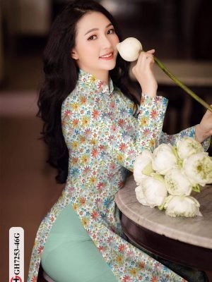 vai ao dai hoa nhi truyen thong rat dep 2080151