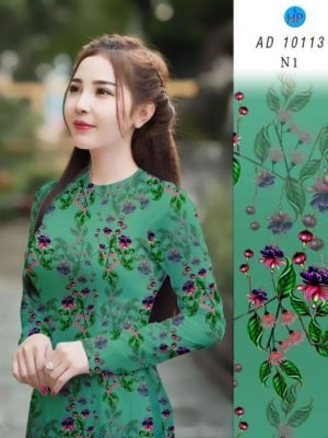 vai ao dai hoa nhi truyen thong rat dep 755103