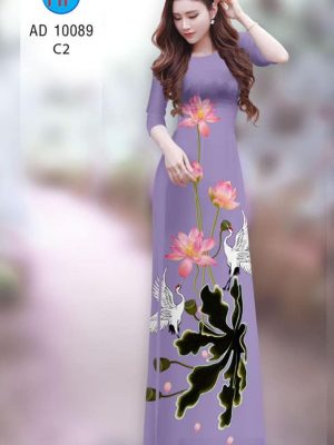 vai ao dai hoa sen rat re duoc chon nhieu 127268