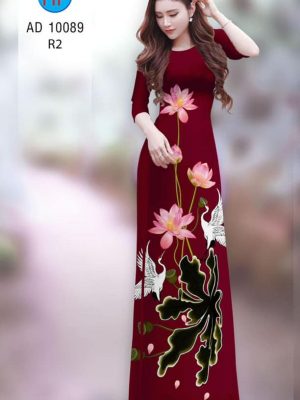 vai ao dai hoa sen truyen thong chat luong 1327221