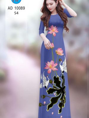 vai ao dai hoa sen truyen thong doc dao 127256