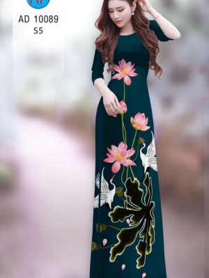 vai ao dai hoa sen vai ao dai my my cuc dep 1527239