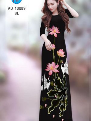 vai ao dai hoa sen vai ao dai my my long lanh 62730