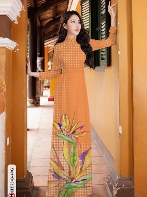 vai ao dai hoa thien dieu co truyen gia tot 149983