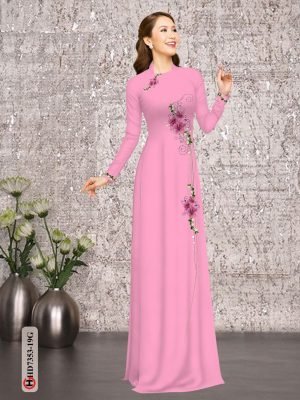 vai ao dai hoa van co truyen duoc chon nhieu 187645