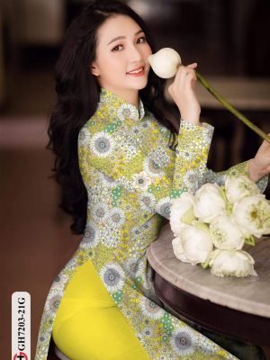 vai ao dai hoa van duyen dang cuc hot 137144