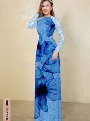 vai ao dai hoa van rat re long lanh 36998