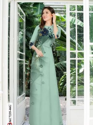 vai ao dai hoa van shop mymy cuc dep 247273