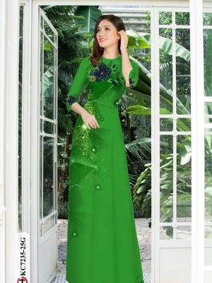 vai ao dai hoa van shop mymy rat dep 14738