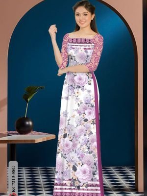 vai ao dai hoa van vai ao dai my my long lanh 118151