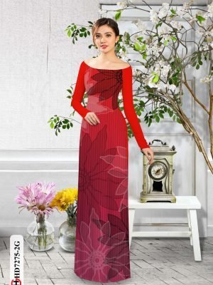 vai ao dai in hinh la doc dao thanh lich 336191