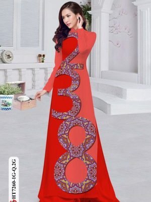 vai ao dai in hinh so truyen thong vua ra 024178