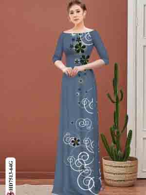 vai ao dai hoa 3d co truyen doc dao 017121