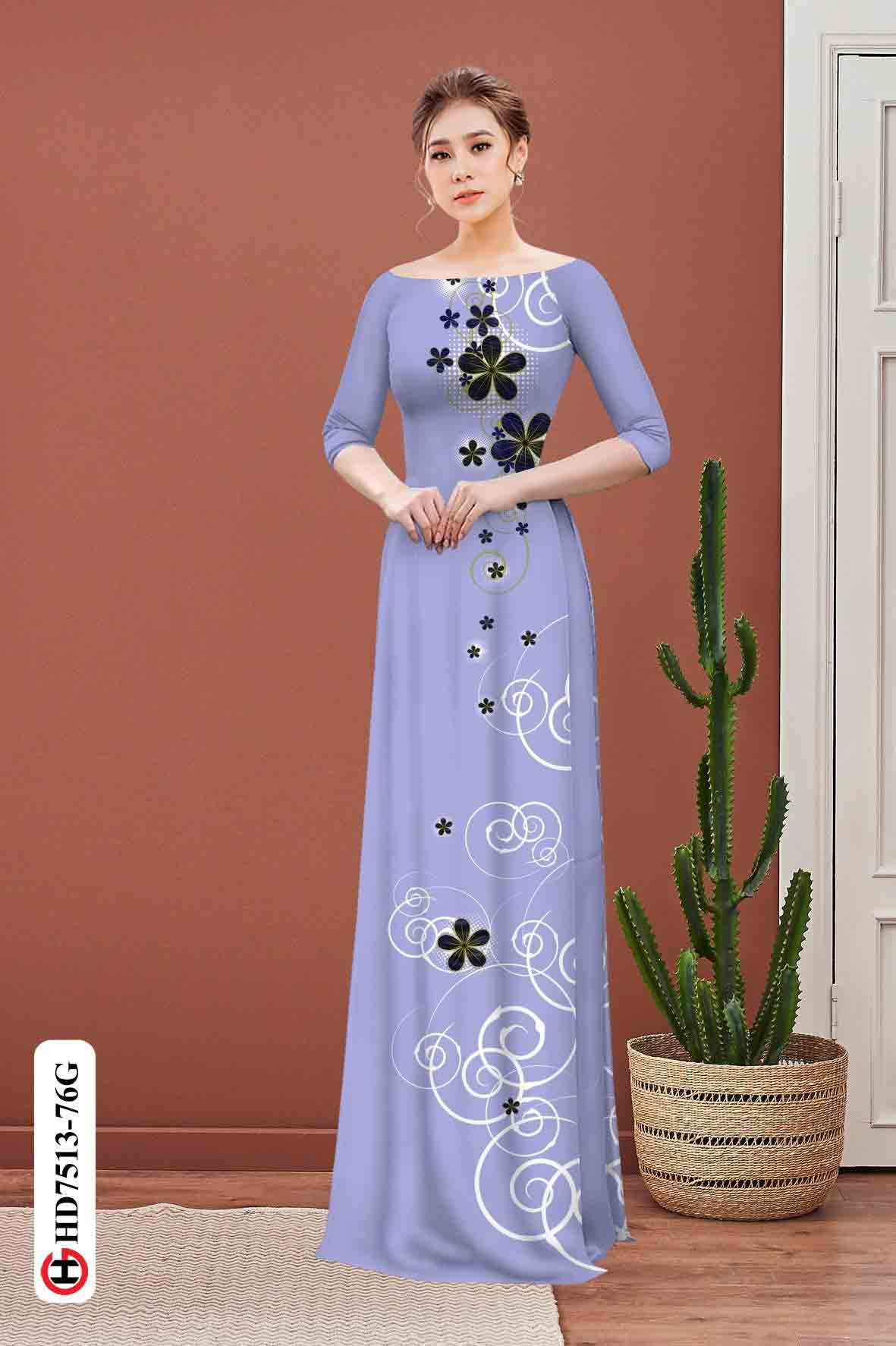 vai ao dai hoa 3d doc dao dep 717246