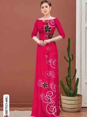 vai ao dai hoa 3d doc dao phong cach 317198