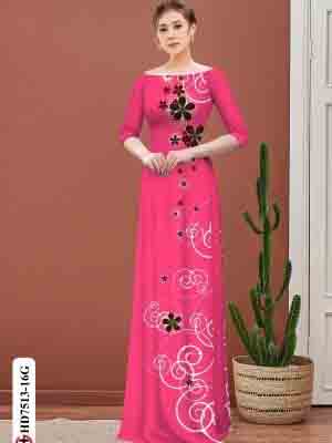 vai ao dai hoa 3d gia re cuc hot 1617266