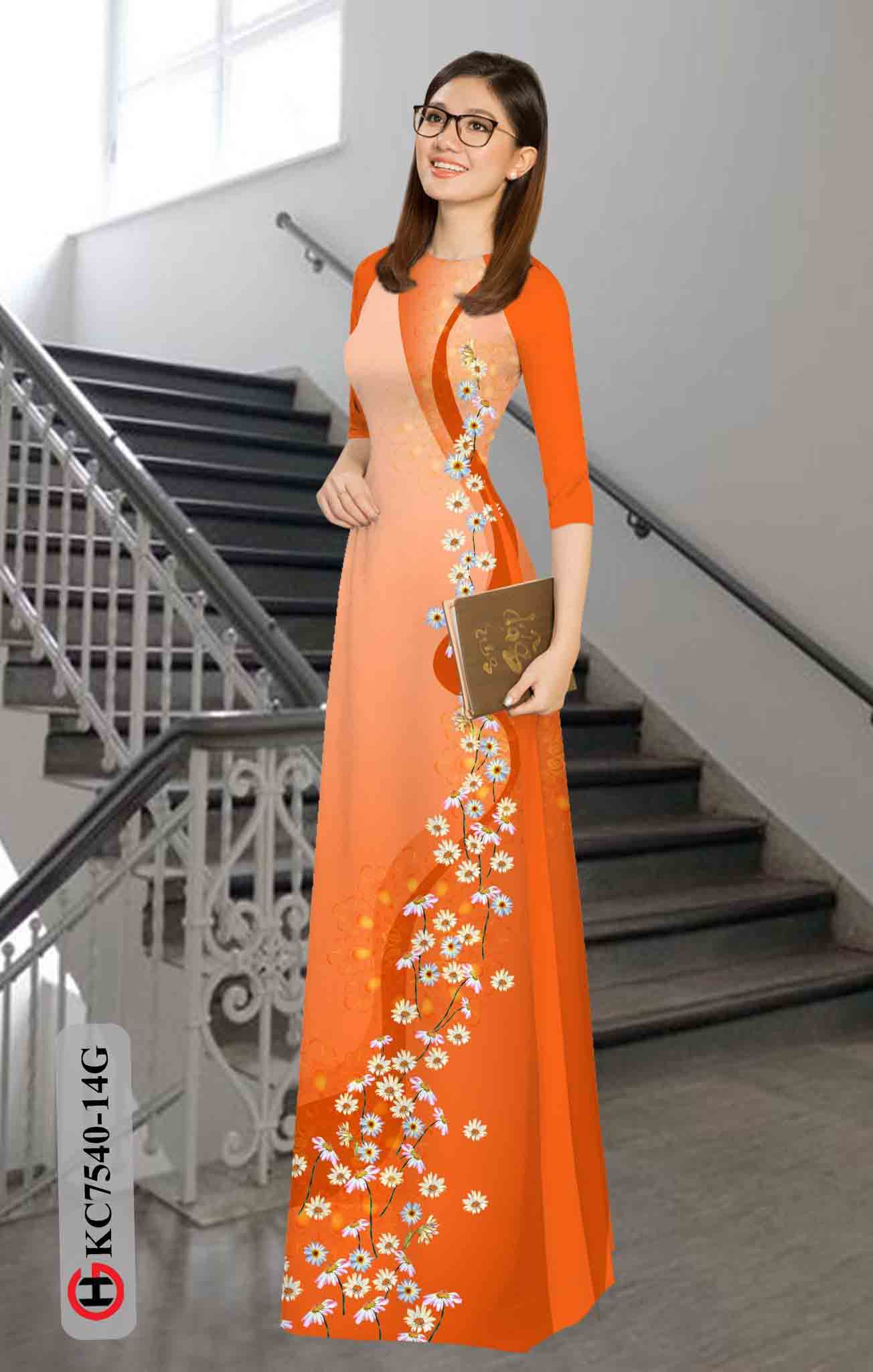 vai ao dai hoa dep gia re thanh lich 0329