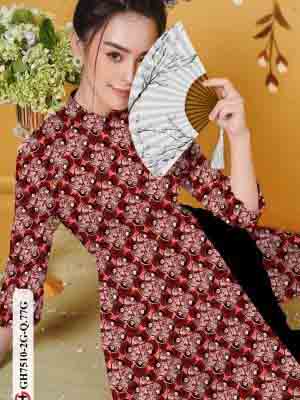 vai ao dai hoa deu co truyen long lanh 65390