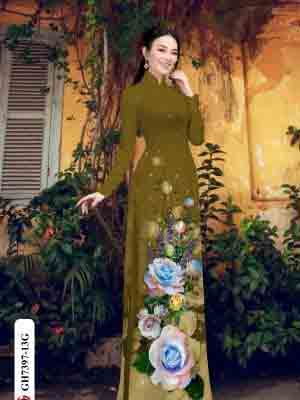 vai ao dai hoa hong gia re thanh lich 35733